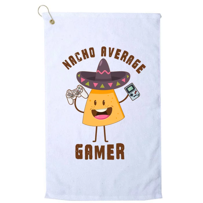 NACHO AVERAGE GAMER FUNNY GAMING MEME Platinum Collection Golf Towel