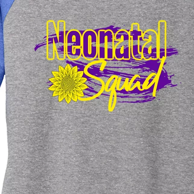 Nurse Appreciation Great Gift Neonatal Squad Rn Lpn Cute Gift Women's Tri-Blend 3/4-Sleeve Raglan Shirt