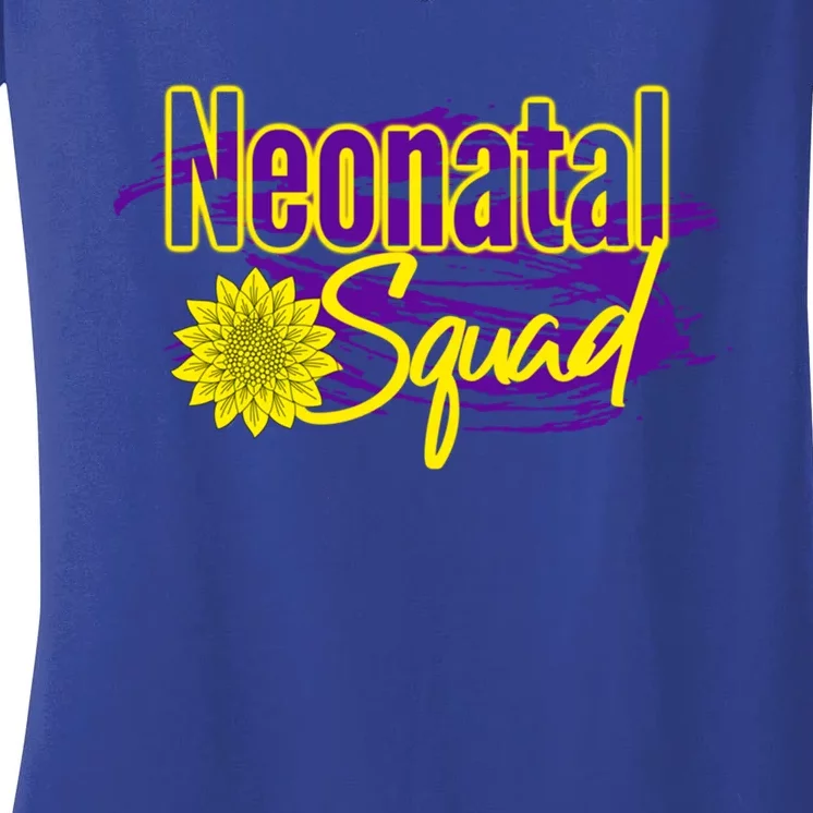 Nurse Appreciation Great Gift Neonatal Squad Rn Lpn Cute Gift Women's V-Neck T-Shirt