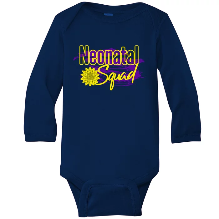 Nurse Appreciation Great Gift Neonatal Squad Rn Lpn Cute Gift Baby Long Sleeve Bodysuit