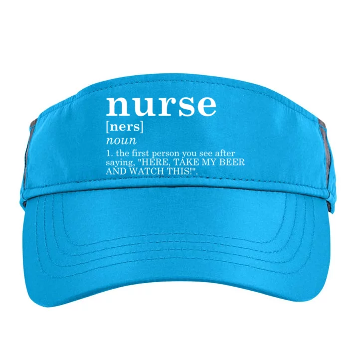 Nurse Appreciation Gift Funny Definition Nursing Rn Gift Adult Drive Performance Visor