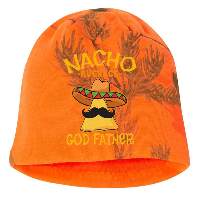 Nacho Average God Father Godparent Cinco De Mayo Fiesta Kati - Camo Knit Beanie