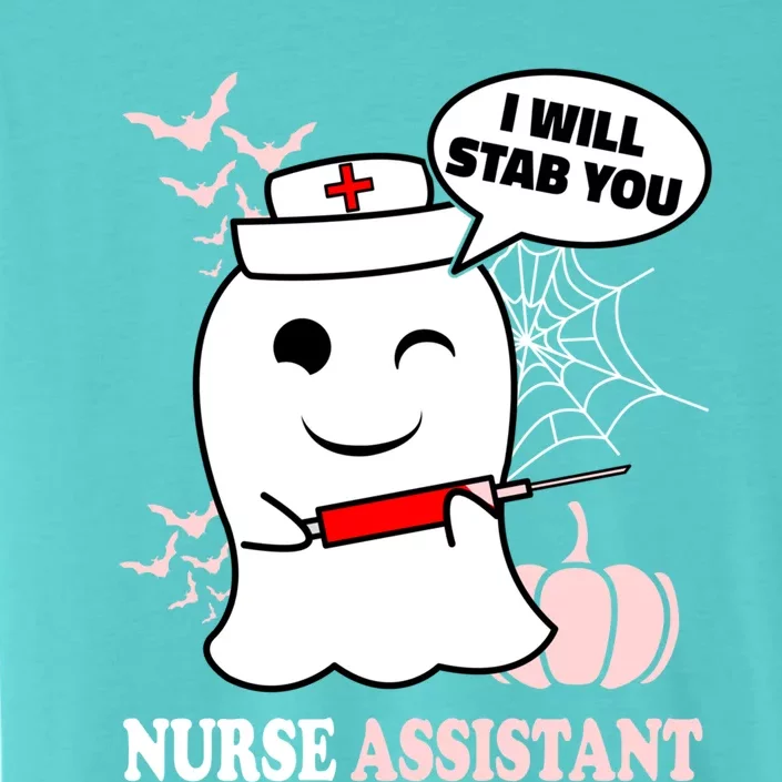 Nurse Assistant Halloween I Will Stab You Funny Ghost Great Gift ChromaSoft Performance T-Shirt