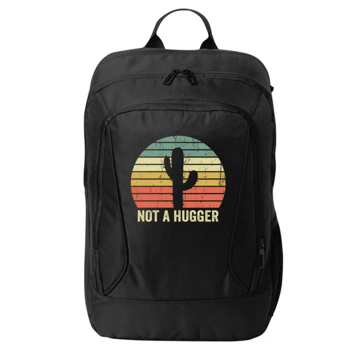 Not A Hugger Funny Cactus Sarcastic Introvert Cute Gift City Backpack