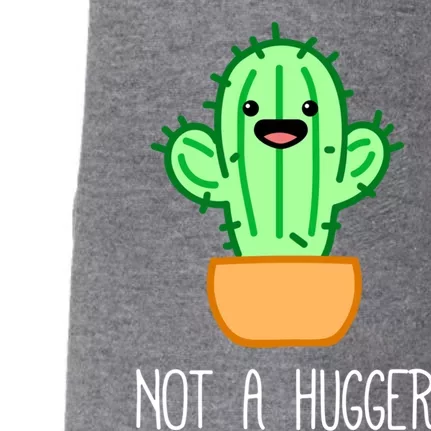 Not A Hugger Cactus Cute Kawaii Do Not Hug Meme Funny Gift Doggie 3-End Fleece Hoodie