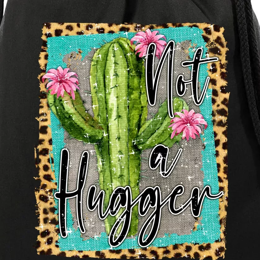 Not A Hugger , Funny Drawstring Bag