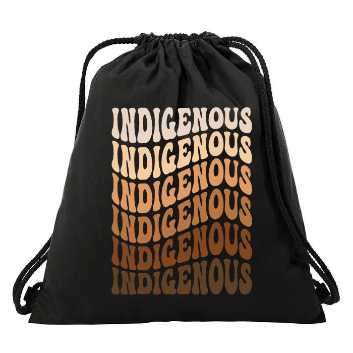 Native American Heritage American Indian Indigenous Drawstring Bag