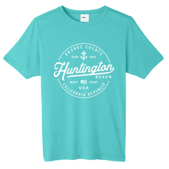 Nautical Anchor Huntington Beach California Travel Vacation Gift ChromaSoft Performance T-Shirt