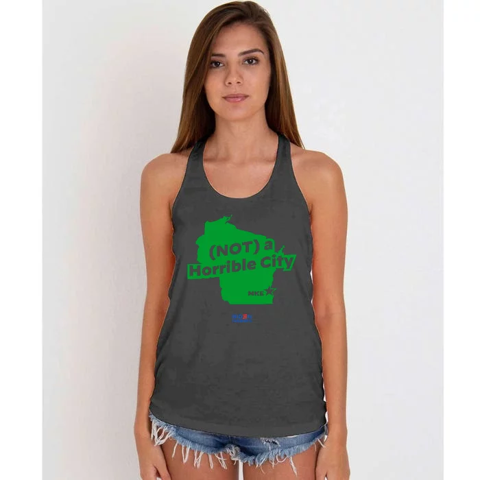 Not A Horrible City Mike Women's Knotted Racerback Tank