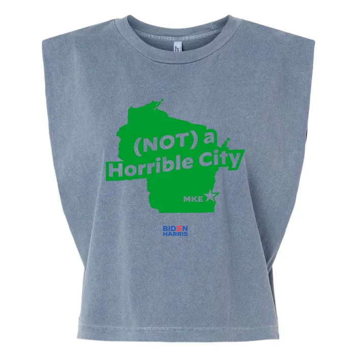 Not A Horrible City Mike Garment-Dyed Women's Muscle Tee