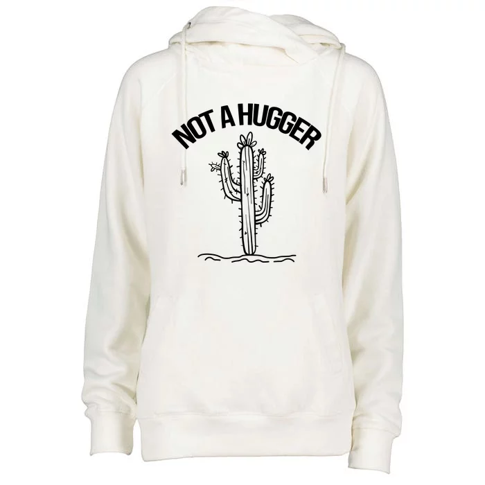 Not A Hugger Womens Funnel Neck Pullover Hood