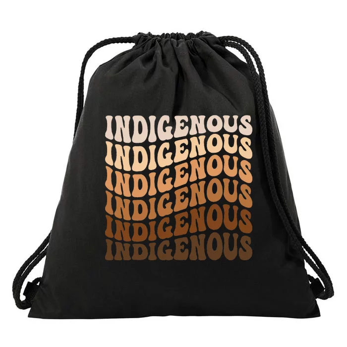 Native American Heritage American Indian Indigenous Drawstring Bag