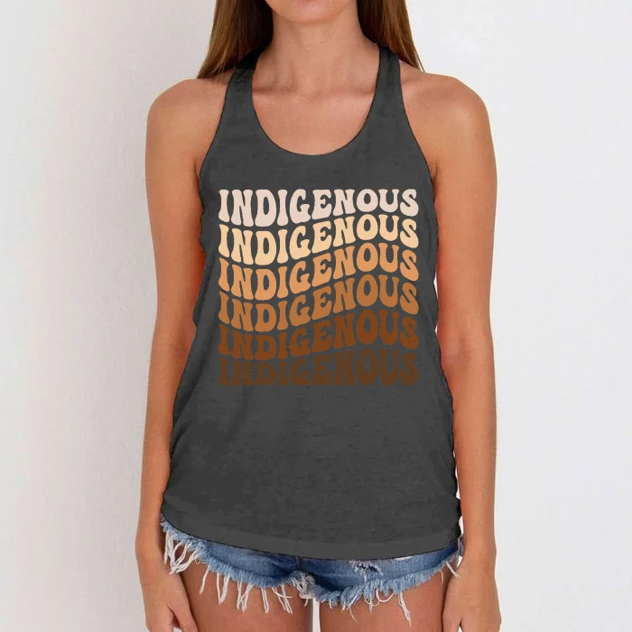 Native American Heritage American Indian Indigenous Women's Knotted Racerback Tank