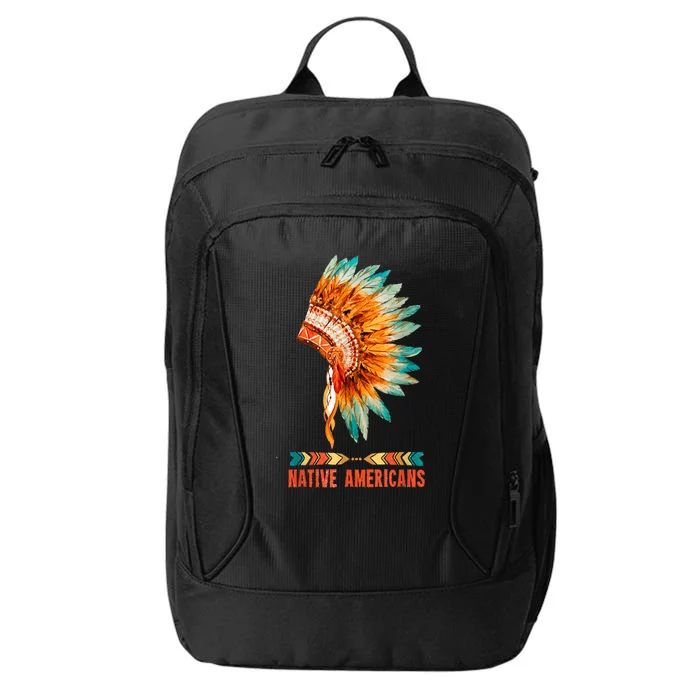 Native American Heritage Headdress Feathers Native American Indian Tradition City Backpack