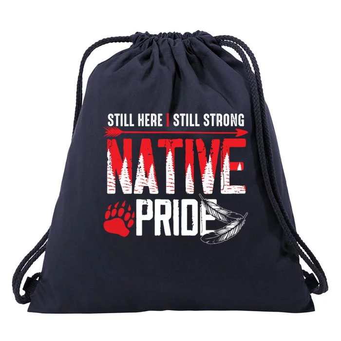 Native American Heritage Indigenous Pride Native American Drawstring Bag