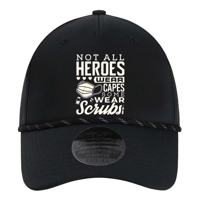 Not All Heroes Wear Capes Some Wear Scrubs Nurse Heroes Great Gift Performance The Dyno Cap