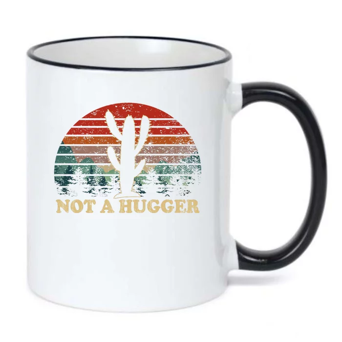 Not A Hugger Black Color Changing Mug