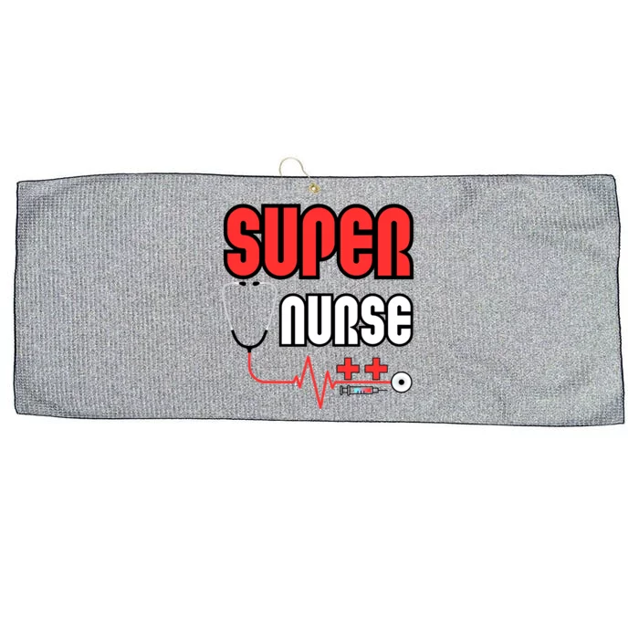 Not All Heroes Wear Capes / Celebrating Our Super Nurses Gift Large Microfiber Waffle Golf Towel