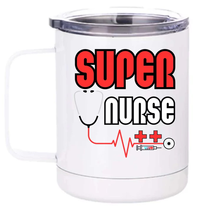 Not All Heroes Wear Capes / Celebrating Our Super Nurses Gift Front & Back 12oz Stainless Steel Tumbler Cup