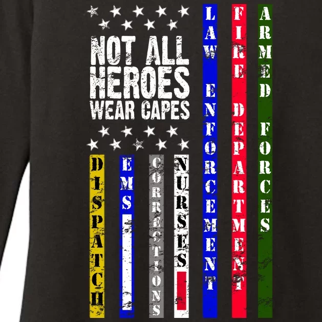 Not All Heroes Wear Capes Tribute Limited Edition Womens CVC Long Sleeve Shirt