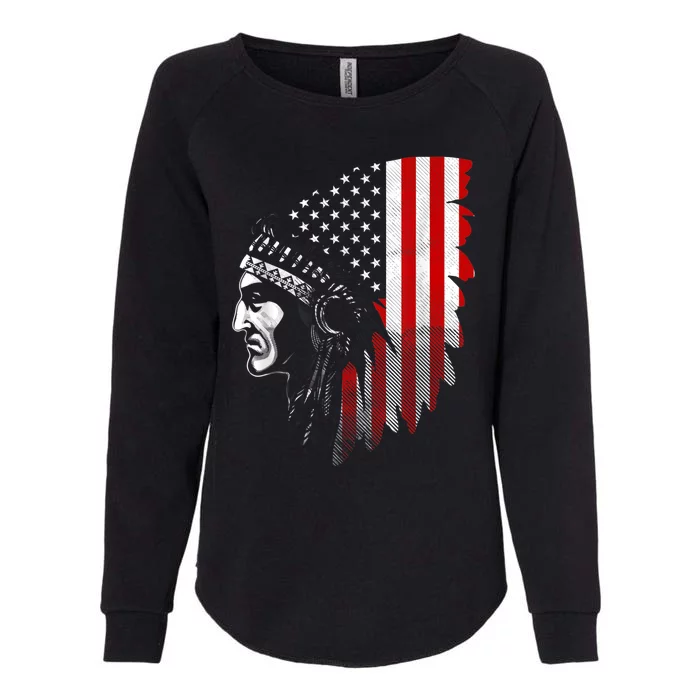 Native American Indian Gift Womens California Wash Sweatshirt