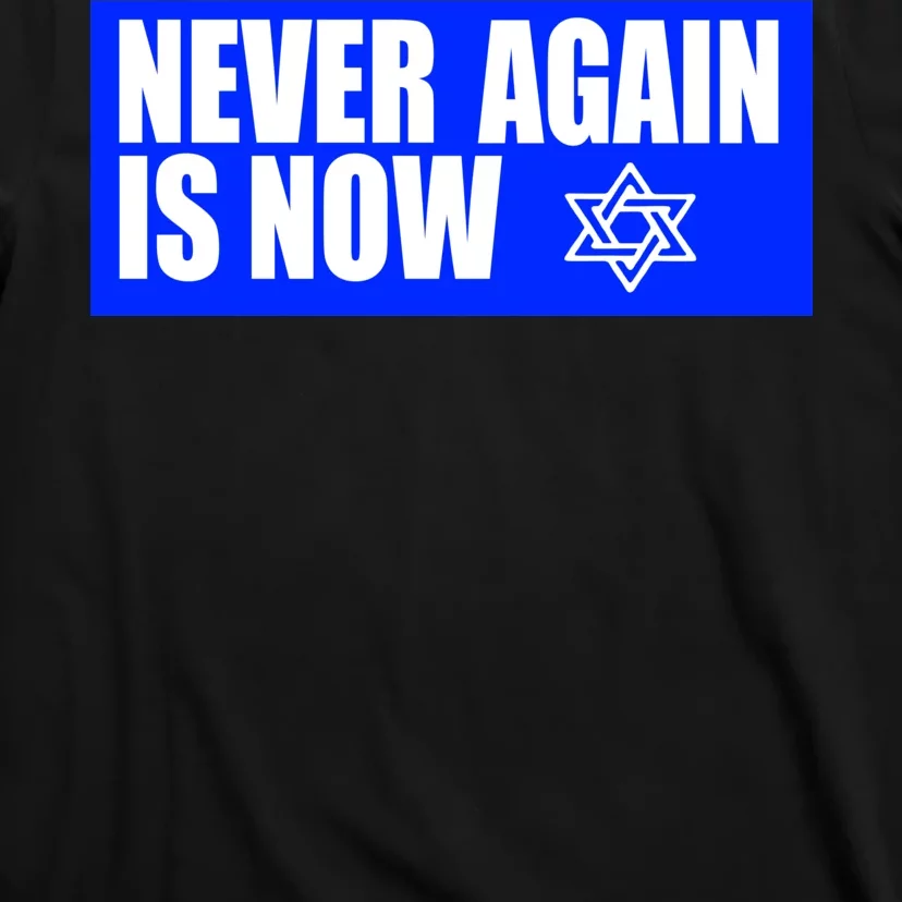 Never Again Is Now Jewish Israel Pride Am Yisrael Chai T-Shirt