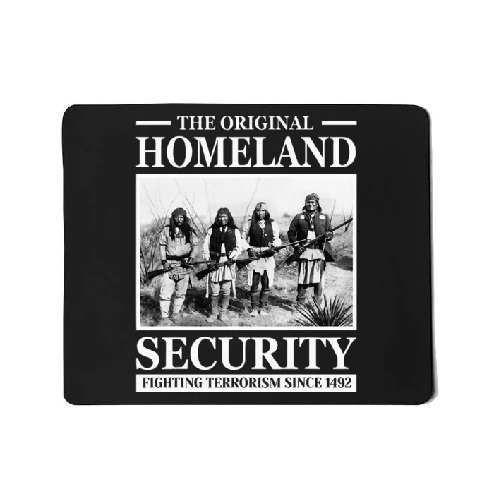 Native American Indian Heritage Original Homeland Security Mousepad