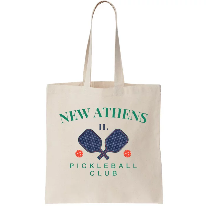 New Athens Il Pickleball Club For Paddle Players Tote Bag