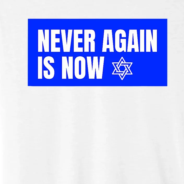 Never Again Is Now Jewish Israel Pride Am Yisrael Chai ChromaSoft Performance T-Shirt