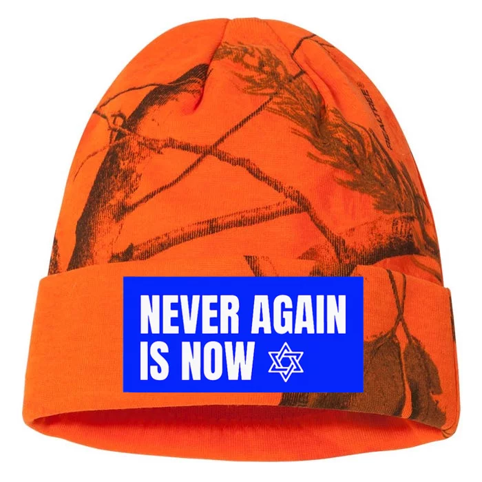 Never Again Is Now Jewish Israel Pride Am Yisrael Chai Kati - 12in Camo Beanie