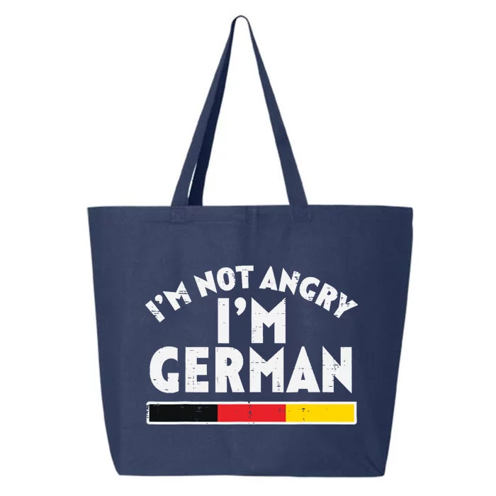 Not Angry Im German Flag Funny Oktoberfest 25L Jumbo Tote