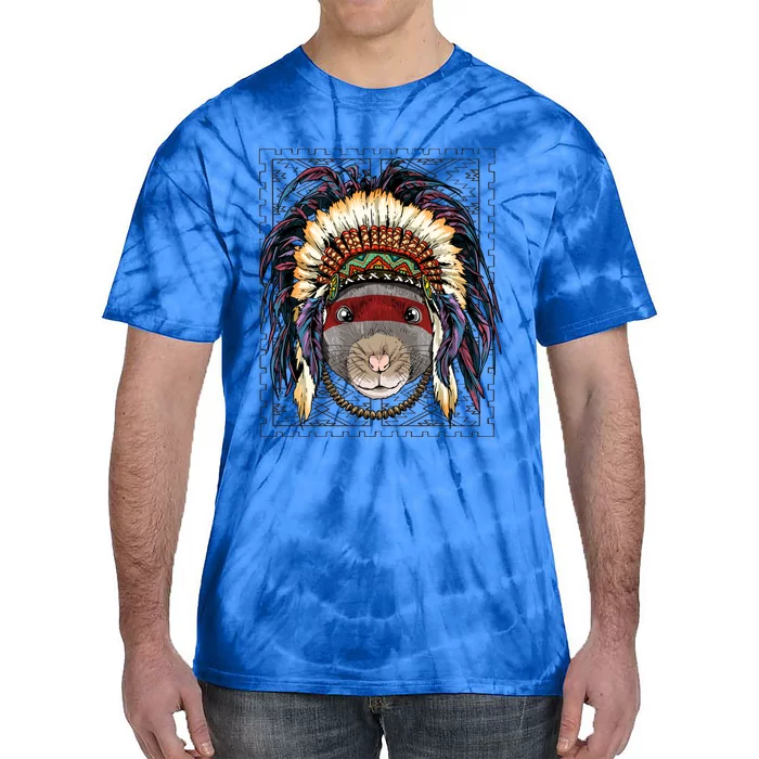 Native American Indian Rat Mouse Indigenous Peoples Day Gift Tie-Dye T-Shirt