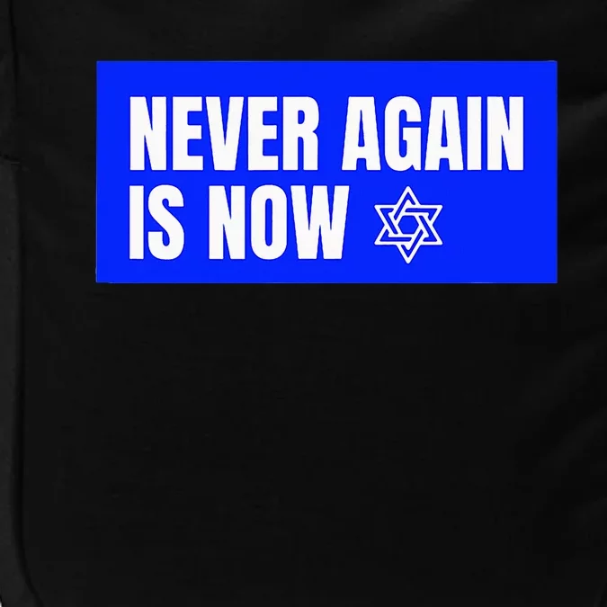 Never Again Is Now Jewish Israel Pride Am Yisrael Chai Impact Tech Backpack