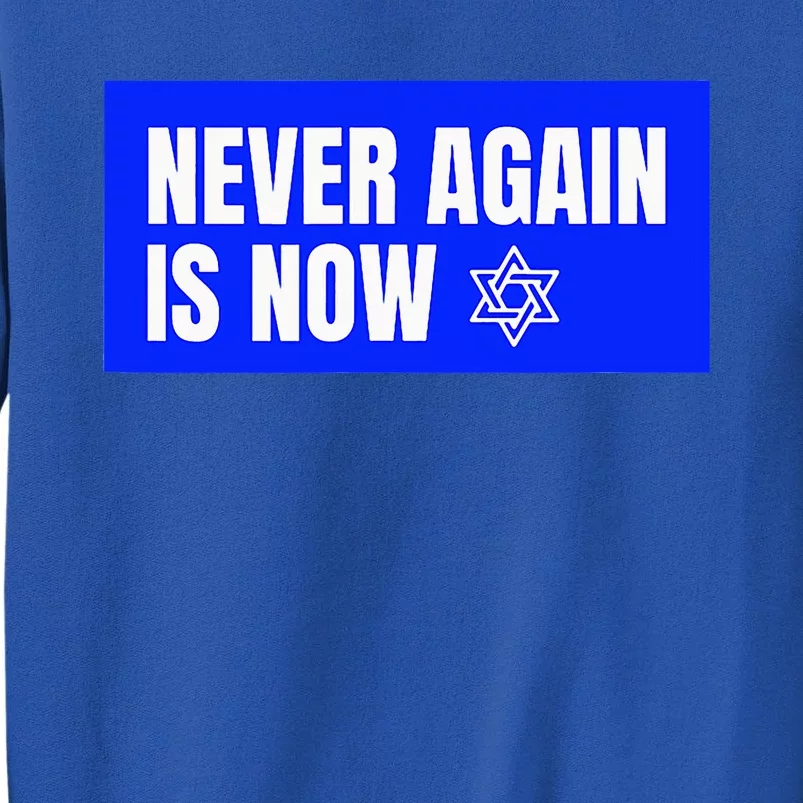 Never Again Is Now Jewish Israel Pride Am Yisrael Chai Sweatshirt