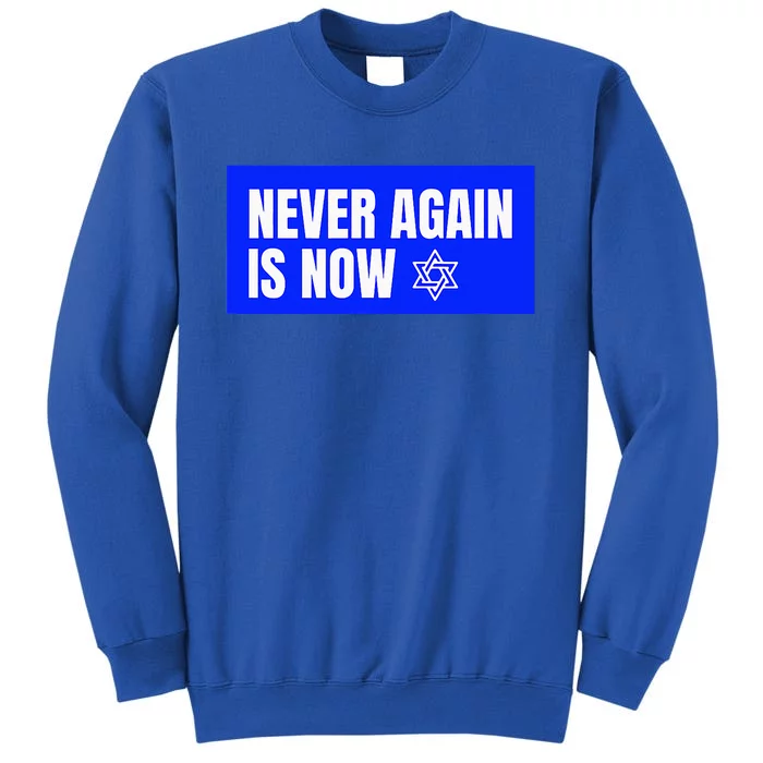 Never Again Is Now Jewish Israel Pride Am Yisrael Chai Sweatshirt