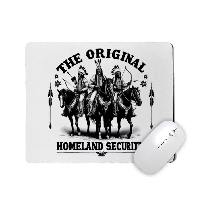 Native American Indian Heritage Original Homeland Security Mousepad