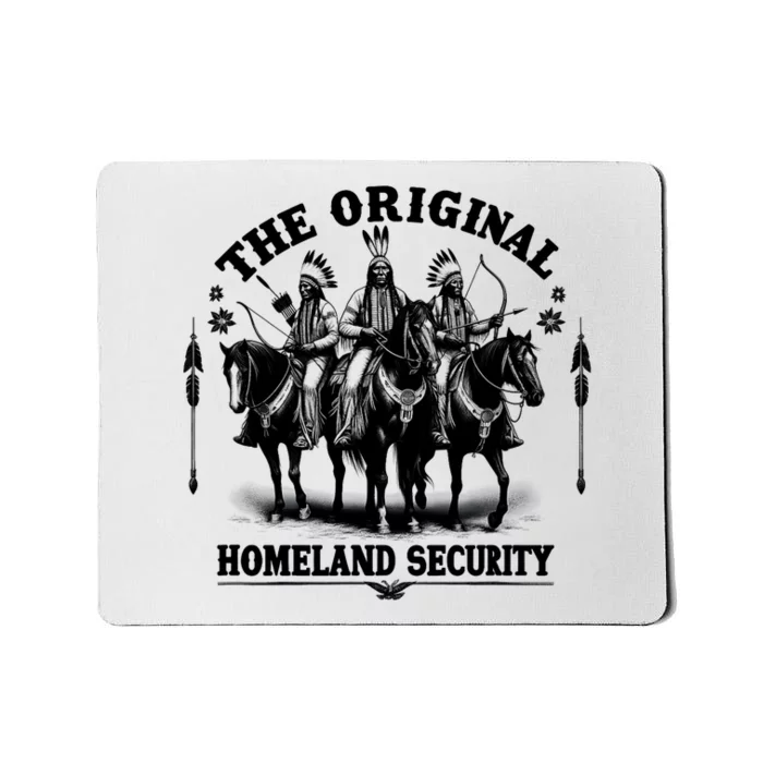 Native American Indian Heritage Original Homeland Security Mousepad