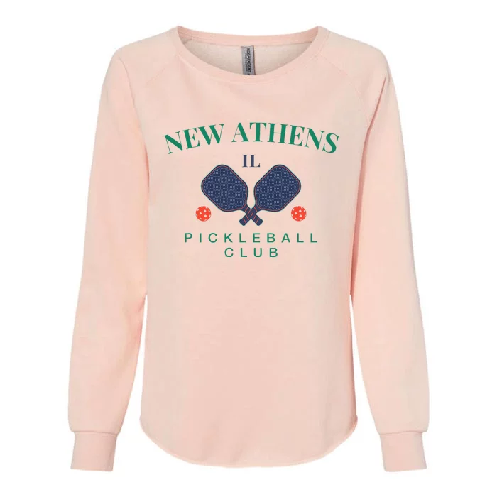 New Athens Il Pickleball Club For Paddle Players Womens California Wash Sweatshirt