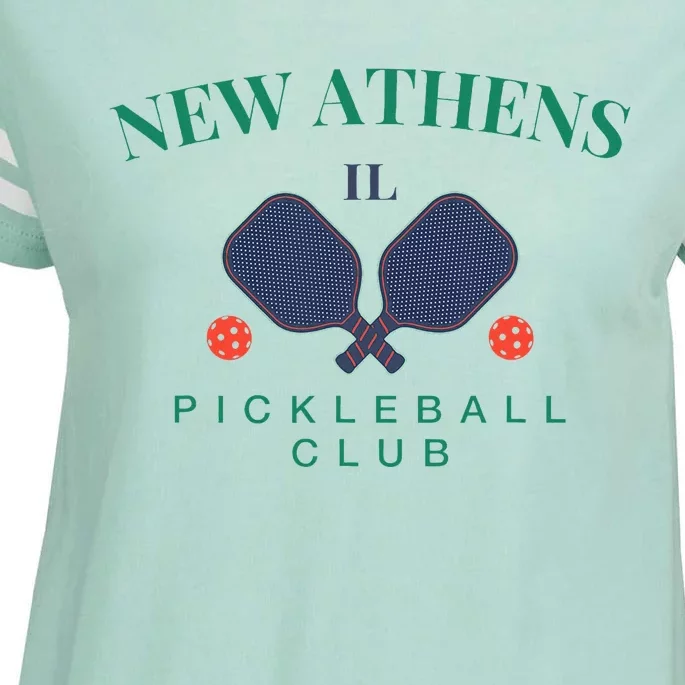 New Athens Il Pickleball Club For Paddle Players Enza Ladies Jersey Football T-Shirt