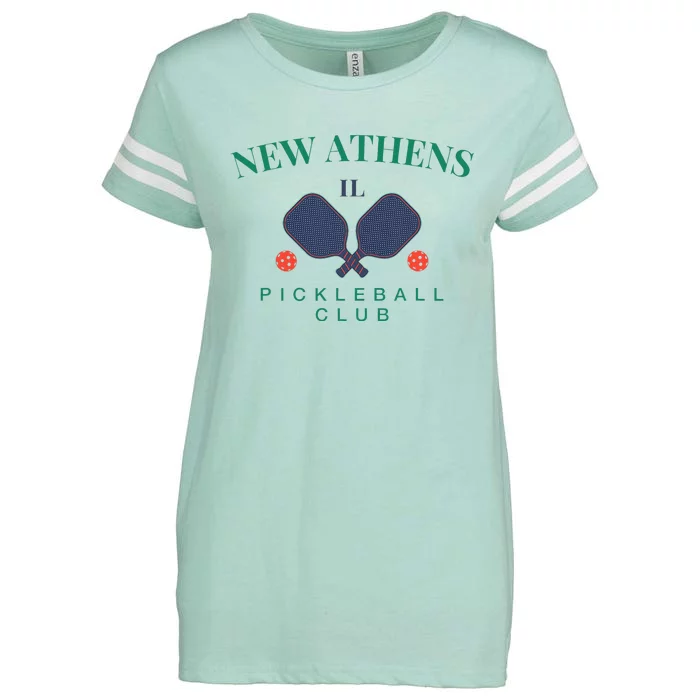 New Athens Il Pickleball Club For Paddle Players Enza Ladies Jersey Football T-Shirt