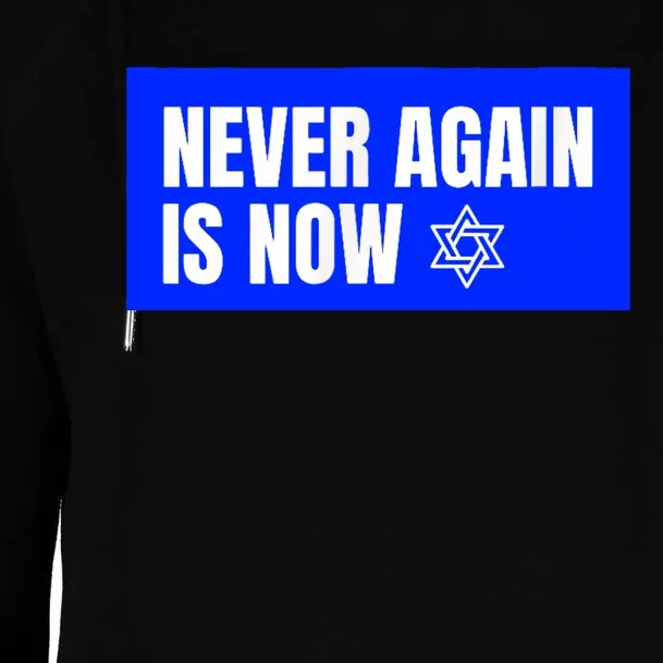 Never Again Is Now Jewish Israel Pride Am Yisrael Chai Womens Funnel Neck Pullover Hood