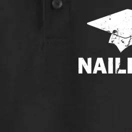 Nailed It Funny Graduation Dry Zone Grid Performance Polo