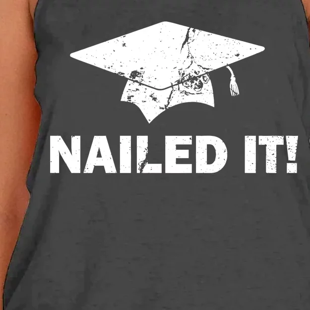 Nailed It Funny Graduation Women's Knotted Racerback Tank