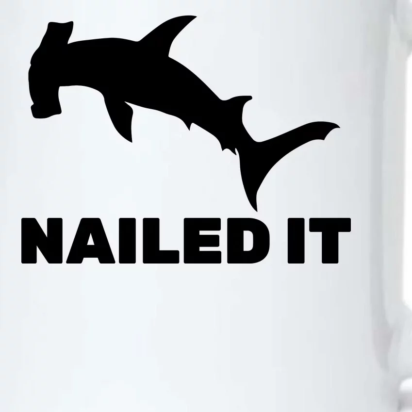 Nailed It Hammerhead Shark Black Color Changing Mug