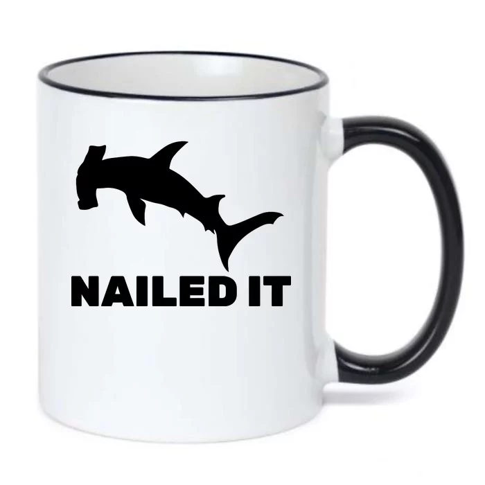 Nailed It Hammerhead Shark Black Color Changing Mug