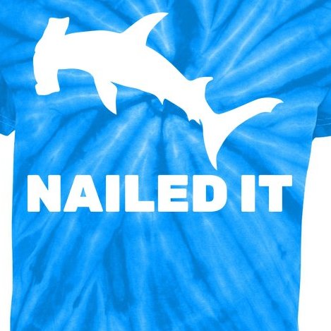 Nailed It Hammerhead Shark Kids Tie-Dye T-Shirt