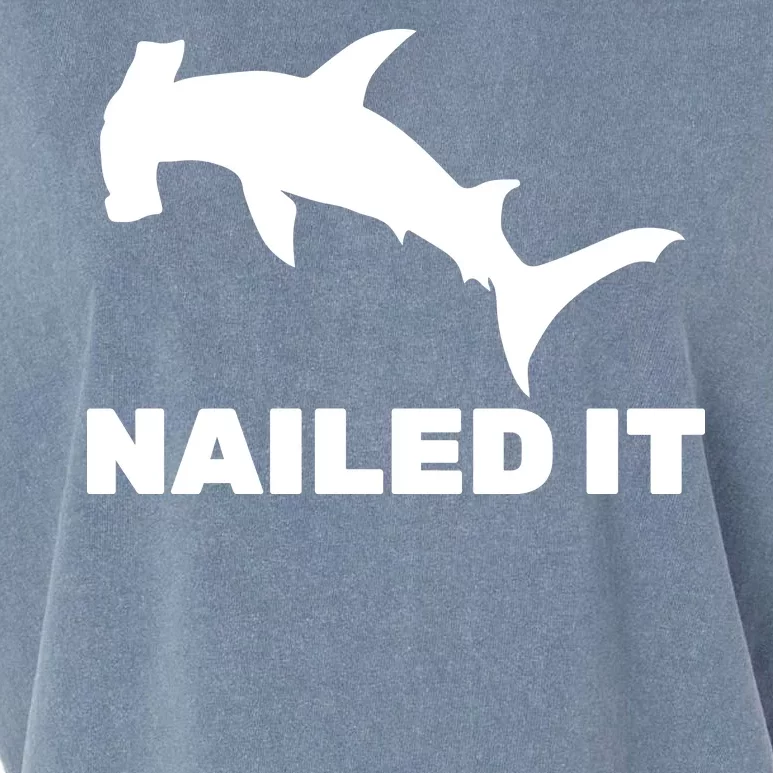 Nailed It Hammerhead Shark Garment-Dyed Women's Muscle Tee