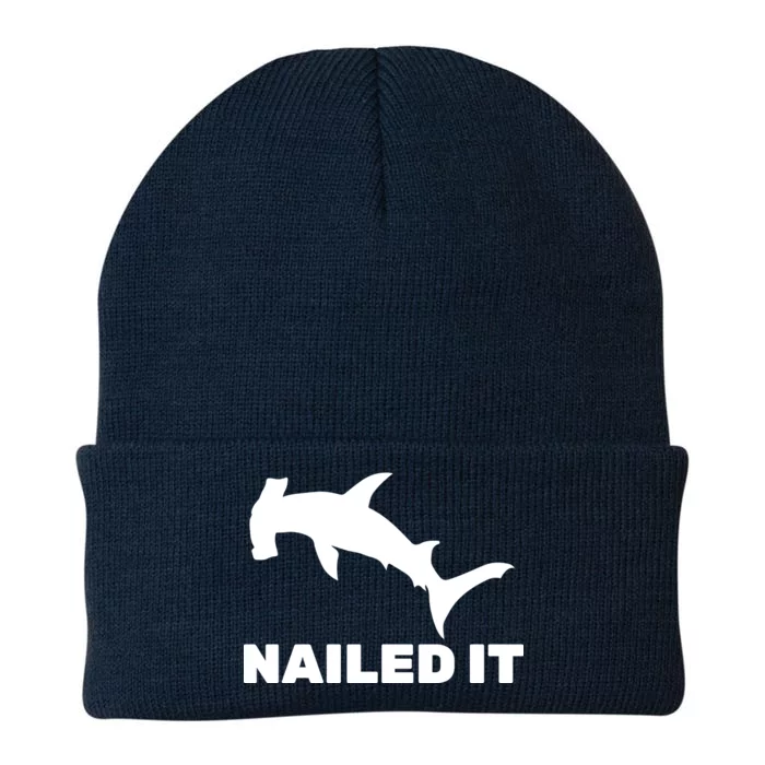 Nailed It Hammerhead Shark Knit Cap Winter Beanie