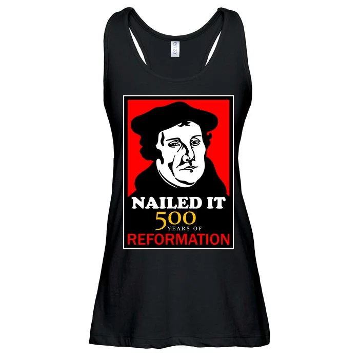 Nailed It Martin Luther 500 Years of Reformation Ladies Essential Flowy Tank