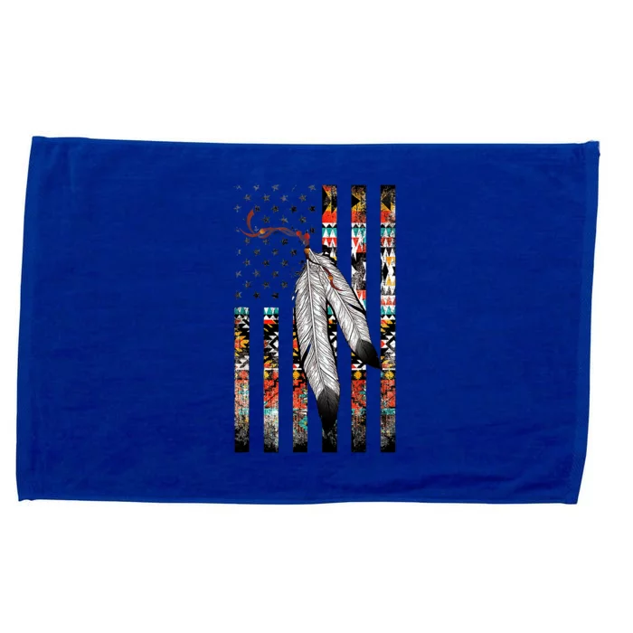 Native American Justice Day  Tribe Feather Flag Microfiber Hand Towel